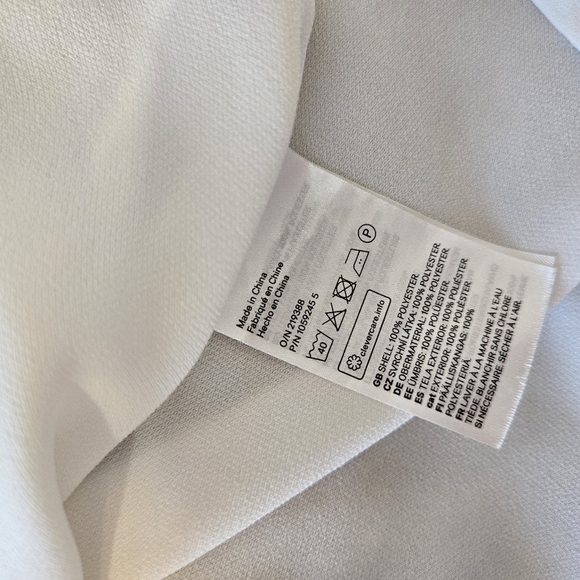 H&M Women's Medium White Tie Neck Blouse - Picture 4 of 6